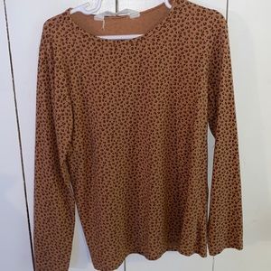 Girls H&M long sleeve cheetah shirt